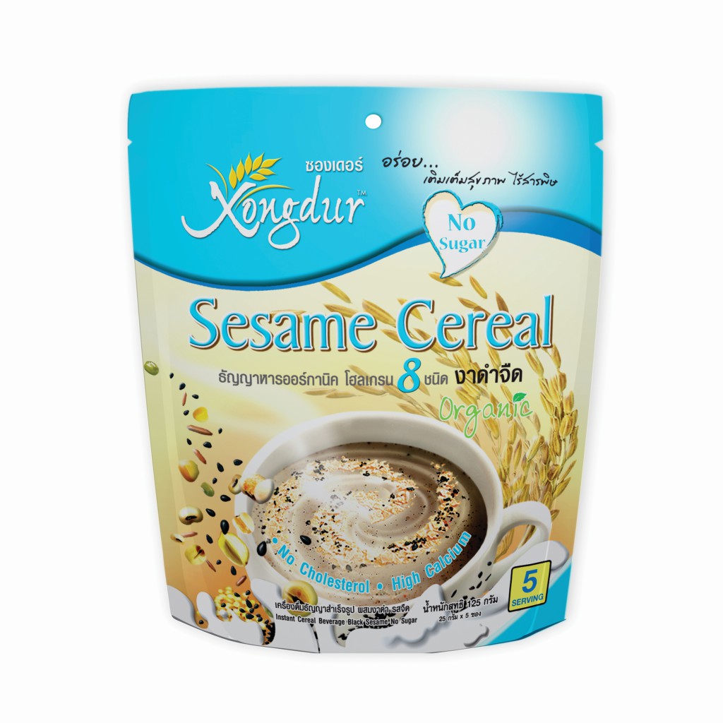 XONGDUR INSTANT 8 WHOLE GRAINS SESAME CEREAL NO SUGAR DRINK (5SACHETS X